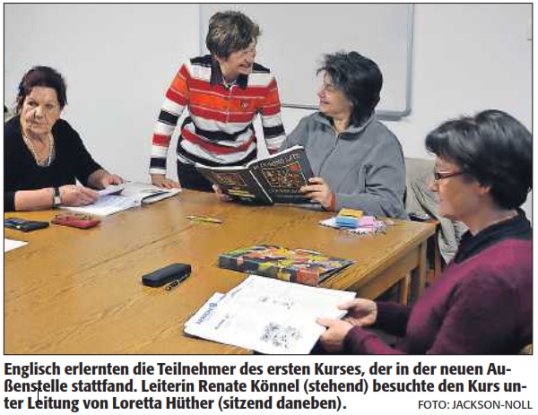 Volkshochschule im Dorf herzlich willkommen