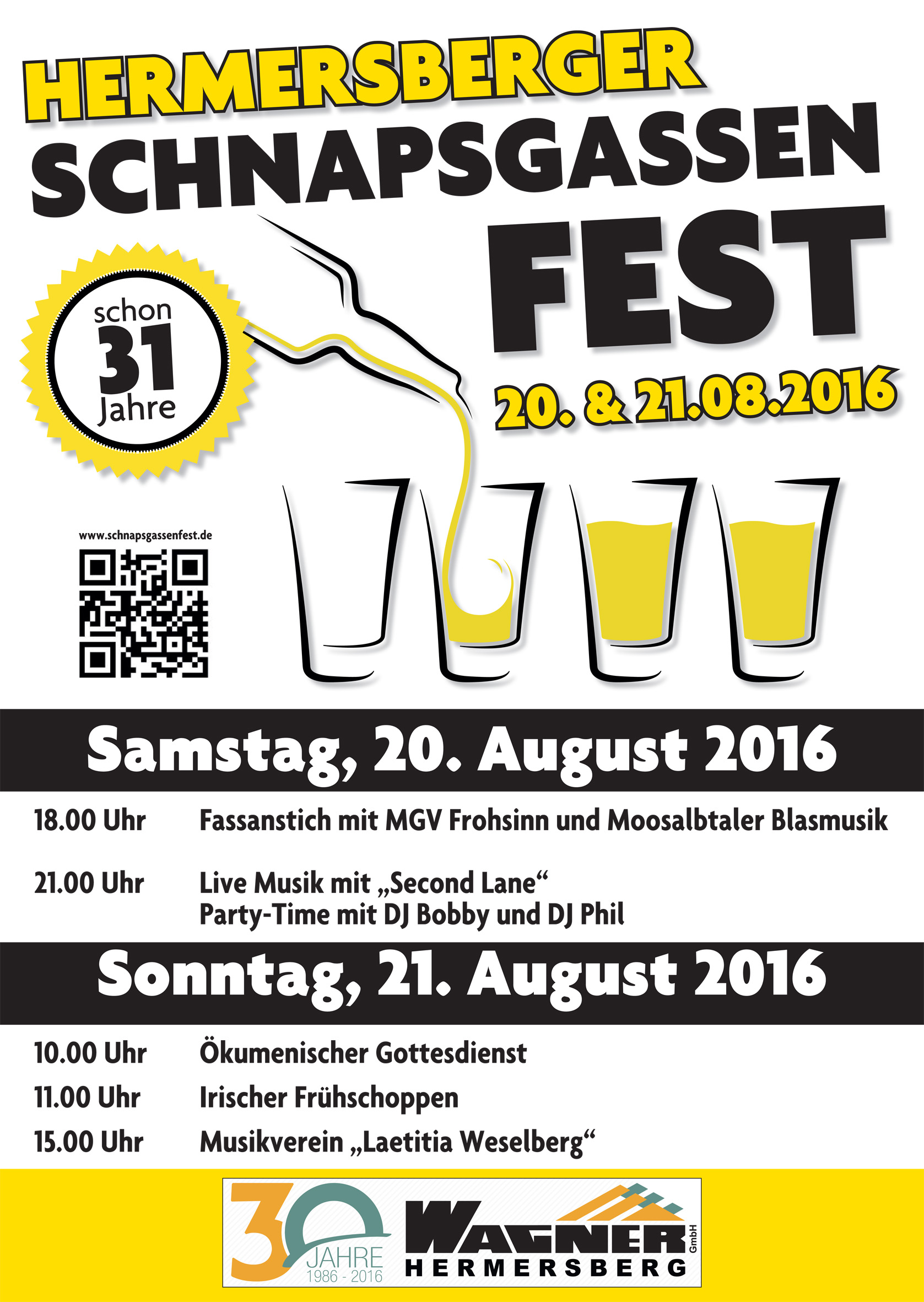 Einladung zum 31. Schnapsgassenfest