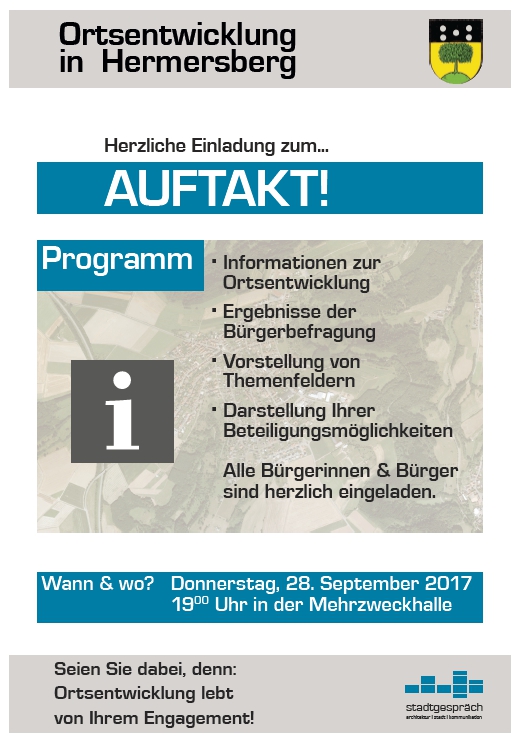 Einladung zur Auftaktveranstaltung der Dorferneuerung