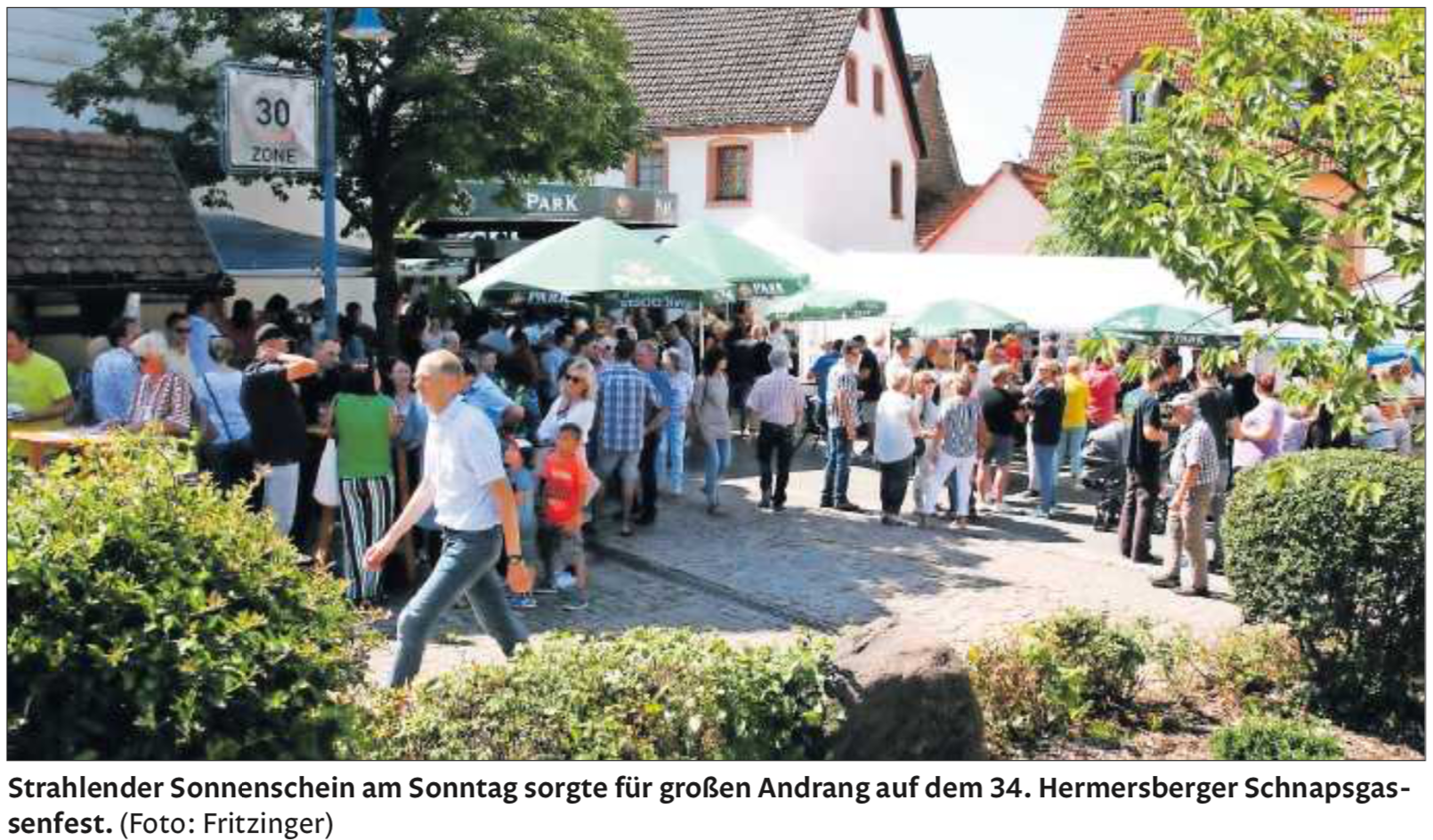 Pressestimmen zum Schnapsgassenfest