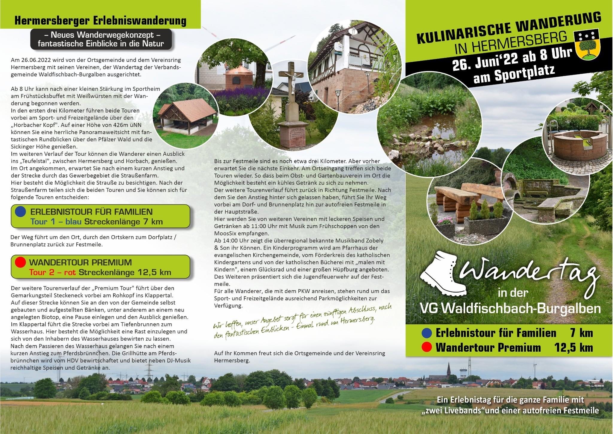Kulinarischer Wandertag in Hermersberg 26.06.2022
