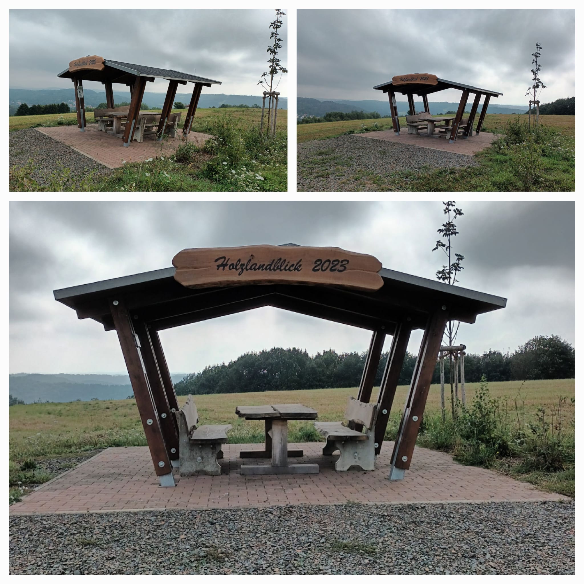 Wanderhütte Holzlandblick fertiggestellt